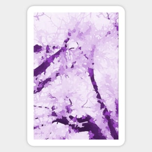 Autumn Reflections - color lavender Sticker